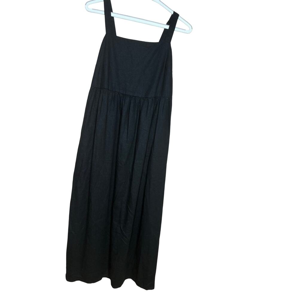 Women's Size Small Good For Life Black Linen Blend Sundress Summer Vacation